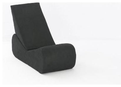 Modern Foldable Gaming Chair in Black Faux Suede, Great for Comfort DL Modern