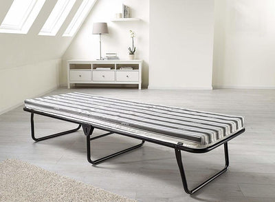 Modern Folding Bed, Black Finish Steel Frame With Breathable Airflow Mattress DL Modern