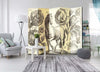 Modern Folding Room Divider, Solid Wooden Frame, Full HD Horse Print Design DL Modern