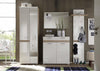 Modern Furniture Set, High Gloss Oak Finished MDF With Wardrobe and Mirror DL Modern