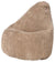 Modern Highback Bean Bag Upholstered, Soft Fabric, Great for Comfort, Grey DL Modern
