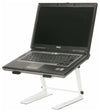 Modern Laptop Stand, White Finished Steel Metal, Width Adjustable DL Modern