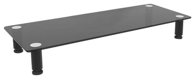 Modern Monitor-Laptop Stand, Tempered Glass With 4 Strong Legs, Black, 56 cm DL Modern