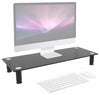 Modern Monitor-Laptop Stand, Tempered Glass With 4 Strong Legs, Black, 56 cm DL Modern