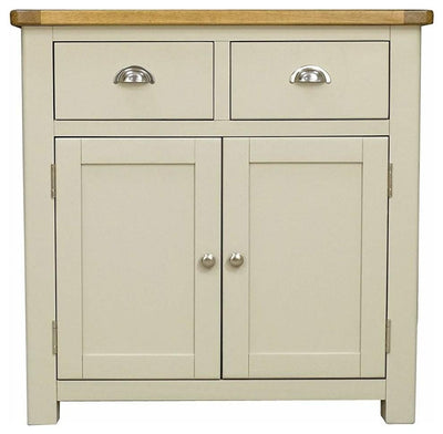 Modern Sideboard, Cream Painted Wood With 2-Door and 2-Storage Drawer DL Modern