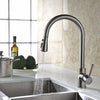 Modern Single Handle Kitchen Mixer Tap, Stainless Steel With Pull Down Spray DL Modern