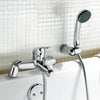 Modern Single Lever Bath Shower Mixer Kit Tap in Solid Brass with Chrome Finish DL Modern