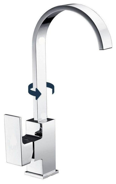 Modern Single Lever Kitchen Sink Mixer Tap With 360 Swivel Spout, Elegant Design DL Modern