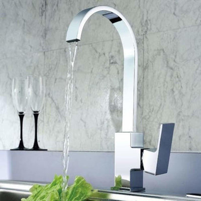 Modern Single Lever Kitchen Sink Mixer Tap With 360 Swivel Spout, Elegant Design DL Modern