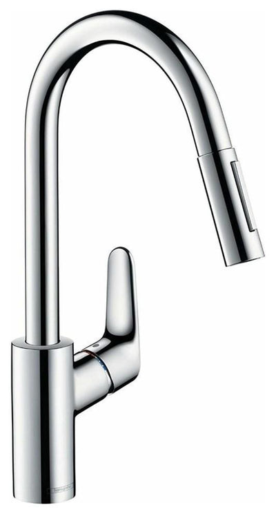 Modern Single Lever kitchen Tap, Solid Brass With Pull Out Spray, 150 Swivel DL Modern