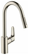 Modern Single Lever kitchen Tap, Solid Brass With Pull Out Spray, 150 Swivel DL Modern