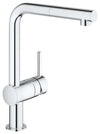 Modern Single Lever Kitchen Tap With Pull Out Spray Head and 360 Swivel Spout DL Modern