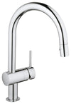 Modern Single Lever Kitchen Tap With Pull Out Spray Head and 360 Swivel Spout DL Modern