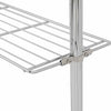 Modern Storage Shelf in Stainlees Steel with Chrome Finish and Open Shelves DL Modern
