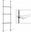 Modern Storage Shelf, Stainless Steel With Chrome Finish and Open Shelves DL Modern
