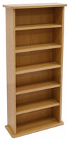 Modern Stylish Bookcase in Beech Finished Particle Board with 6 Compartments DL Modern