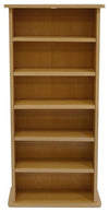 Modern Stylish Bookcase in Beech Finished Particle Board with 6 Compartments DL Modern