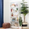Modern Stylish Bookcase in Pure White Finished MDF witth 5 Open Compartments DL Modern