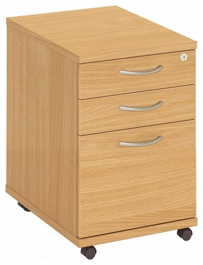 Modern Stylish Chest of Drawers, Painted Solid Wood, Top Lockable Drawers, Oak DL Modern