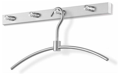 Modern Stylish Coat Rack in Chrome Plated Steel with 4 Hanger Hooks DL Modern