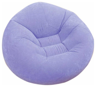 Modern Stylish Inflatable Beanless Bag, Plastic, Violet DL Modern