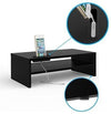 Modern Stylish Monitor/TV Stand, Black Painted MDF, Simple Elegant Design, 42 cm DL Modern