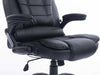 Modern Swivel Chair Upholstered, PU Leather, Extra Padded, Black DL Modern