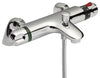 Modern Thermostatic Bath Shower Mixer, Solid Brass With Chrome Plated Finish DL Modern