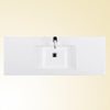 Modern Vanity Unit Basin With White Cabinet and Inner Shelves for Extra Storage DL Modern