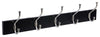 Modern Wall Mounted Coat Rack, Metal With 10-Hanger Hook, Simple Design, Black DL Modern
