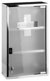 Modern Wall Mounted Medicine Cabinet, Stainless Steel With Frosted Glass Door DL Modern