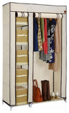 Modern Wardrobe, Waterproof Fabric With Hanging Rail and Shelves for Storage DL Modern