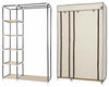 Modern Wardrobe, Waterproof Fabric With Hanging Rail and Shelves for Storage DL Modern