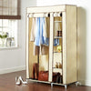 Modern Wardrobe, Waterproof Fabric With Hanging Rail and Shelves for Storage DL Modern