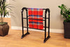 Quilt Rack in Espresso Finished Wood, Perfect to Organize, Traditional Design DL Traditional