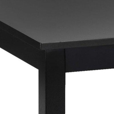 Rectangular Dining Table, Black Lacquered Finished Wood, Contemporary Design DL Contemporary