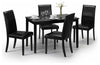 Rectangular Dining Table, Black Lacquered Finished Wood, Contemporary Design DL Contemporary