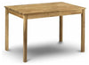 Rectangular Dining Table, Oak Finished Solid Wood, Traditional Design DL Traditional