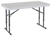 Rectangular Folding Table, Coated Steel Metal Frame and Plastic Tabletop DL Contemporary