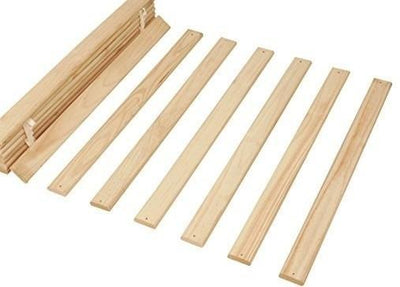 Rollrost Single Bed Slats, Natural Finish Solid Wood, Perfect for Comfort DL Traditional