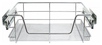 Set of 3 Kitchen Baskets, Stainless Steel, 500 mm DL Modern