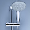 Shower Rail Set in Chrome Finished Solid Brass, 4 Spray Functions, Modern Style DL Modern