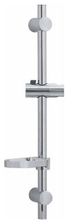 Shower Slider Riser Rail Kit with 3-Function Shower Head and Hose, Chrome Finish DL Traditional