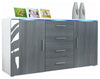 Sideboard, MDF With 2-Door, 4-Drawer and 2 Flexible Shelves, Modern Design DL Modern