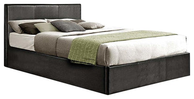 Single Lift Up Storage Bed Upholstered, Faux Leather With Plenty Storage Space DL Modern