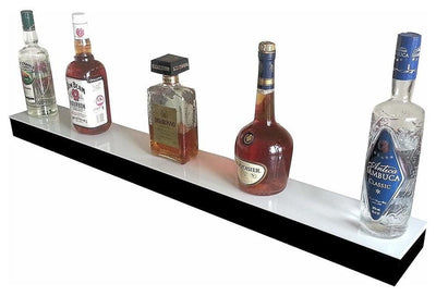 Single Step Bottle Display Stand, Acrylic With LED Light and Remote Controller DL Modern