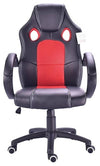 Sport Swivel Chair Upholstered, PU Leather, Padded Armrest, Modern Design, Red DL Modern