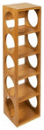 Stackable Wine Rack Stand, Bamboo Wood, Perfect for Placing 5 Bottles DL Traditional
