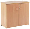 Storage Cabinet With Lockable Double Doors and 1 Shelf, Beech DL Contemporary