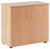 Storage Cabinet With Lockable Double Doors and 1 Shelf, Beech